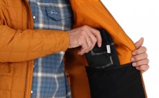 Ryb��sk� bunda Simms Fall Run Hybrid Hoody Chestnut