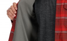 Ryb��sk� ko�ile Simms Coldweather Cutty Red Asym Ombre Plaid