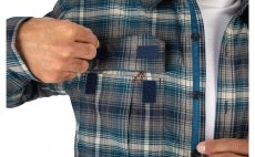 Rybsk koile Simms Coldweather Shirt Atlantis Steel Plaid