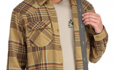 Ryb��sk� ko�ile Simms Santee Flannel Camel & Navy & Clay Neo Plaid