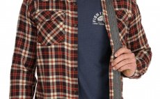 Rybsk koile Simms Santee Flannel Maghoany & Tan Camp Plaid