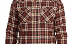 Rybsk koile Simms Santee Flannel Maghoany & Tan Camp Plaid