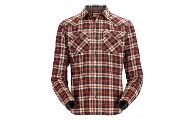 Rybsk koile Simms Santee Flannel Maghoany & Tan Camp Plaid Rybsk koile Simms Santee Flannel Maghoany & Tan Camp Plaid S