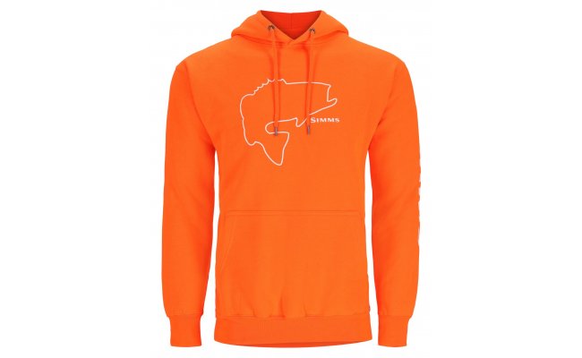 Ryb��sk� mikina Simms Bass Outline Hoody Neon Orange Ryb��sk� mikina Simms Bass Outline Hoody Neon Orange S