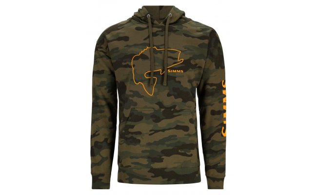 Ryb��sk� mikina Simms Bass Outline Hoody Woodland Camo Ryb��sk� mikina Simms Bass Outline Hoody Woodland Camo S