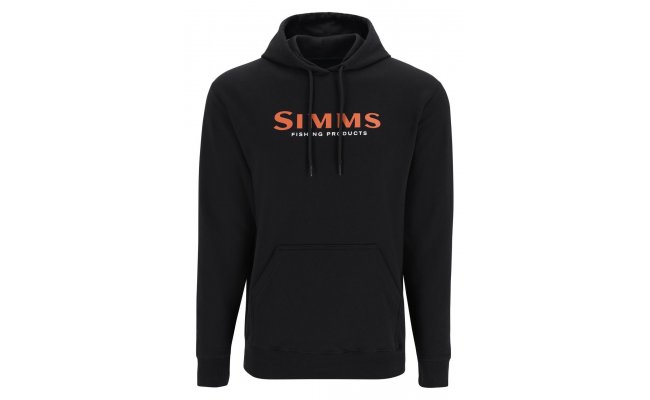 Rybsk mikina Simms Logo Hoody Black Rybsk mikina Simms Logo Hoody Black S