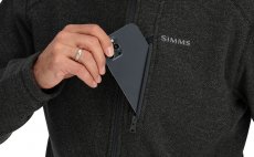 Ryb��sk� mikina Simms Rivershed Full Zip Black Heather
