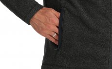 Ryb��sk� mikina Simms Rivershed Full Zip Black Heather