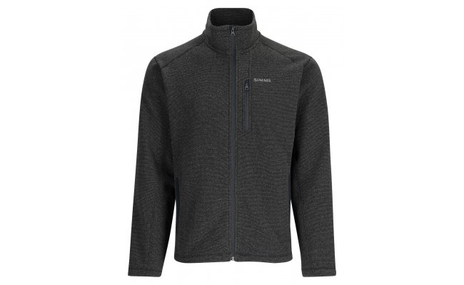 Ryb��sk� mikina Simms Rivershed Full Zip Black Heather Ryb��sk� mikina Simms Rivershed Full Zip Black Heather S