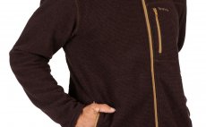 Ryb��sk� mikina Simms Rivershed Full Zip Mahogany