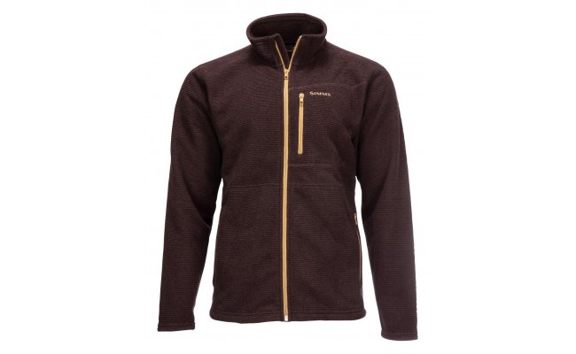 Ryb��sk� mikina Simms Rivershed Full Zip Mahogany Ryb��sk� mikina Simms Rivershed Full Zip Mahogany S