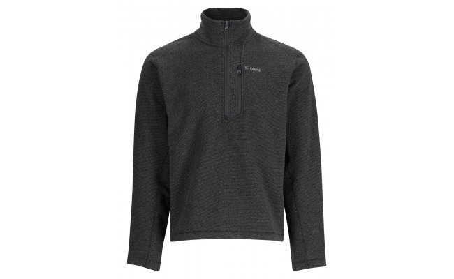 Rybsk mikina Simms Rivershed Half Zip Black Heather Rybsk mikina Simms Rivershed Half Zip Black Heather S