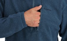 Ryb��sk� mikina Simms Rivershed Half Zip Neptune Heather