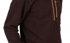 Rybsk mikina Simms Rivershed Quarter Zip Mahogany