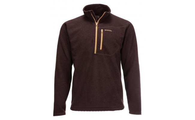 Rybsk mikina Simms Rivershed Quarter Zip Mahogany Rybsk mikina Simms Rivershed Quarter Zip Mahogany S