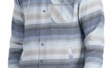 Ryb��sk� mikina Simms Santee Flannel Hoody Navy & Storm & Steel Blue Stripe