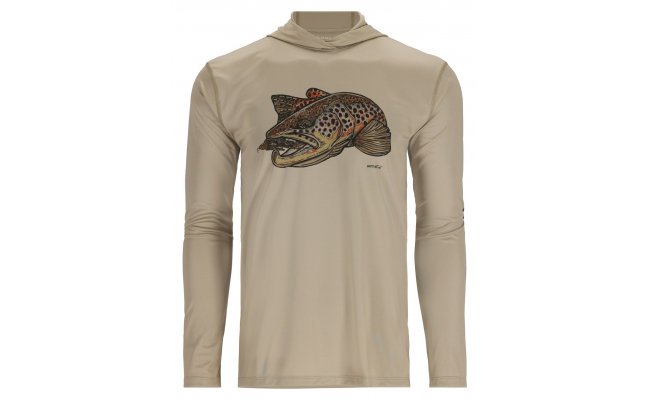 Rybsk mikina Simms Tech Hoody Artist Series Stone & Brown Trout Rybsk mikina Simms Tech Hoody Artist Series Stone & Brown Trout S