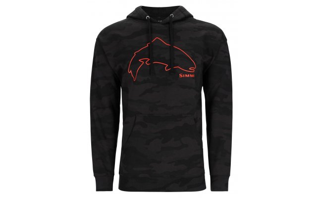 Ryb��sk� mikina Simms Trout Outline Hoody Woodland Camo Carbon Ryb��sk� mikina Simms Trout Outline Hoody Woodland Camo Carbon S