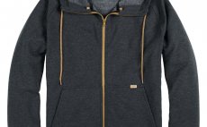 Ryb��sk� mikina Simms Vermilion Full Zip Hoody Black Heather 