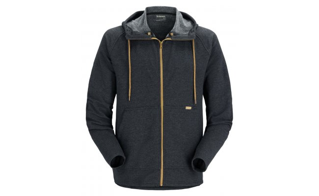 Ryb��sk� mikina Simms Vermilion Full Zip Hoody Black Heather  Ryb��sk� mikina Simms Vermilion Full Zip Hoody Black Heather S