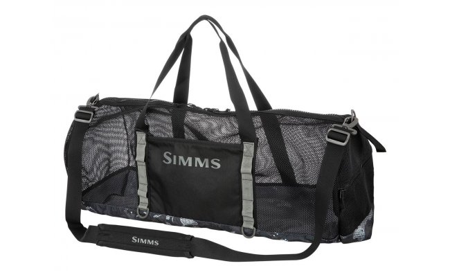 Ryb��sk� ta�ka Simms Challenger Mesh Duffel 60L Hex Flo Camo Carbon Simms Challenger Mesh Duffel-60L Hex Flo Camo Carbon