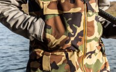 Ryb��sk� kalhoty na k�andy Simms CX Bib Woodland Camo