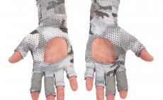 Ryb��sk� rukavice Simms Bugstopper Sunglove Hex Flo Camo Steel