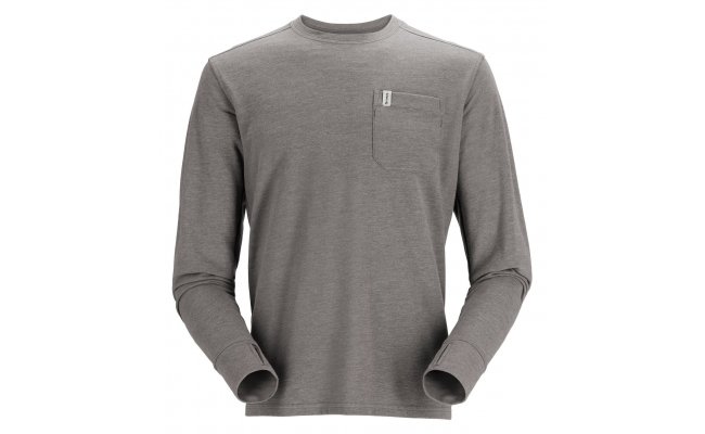 Ryb��sk� triko Simms Henry's Fork Crew Steel Heather Ryb��sk� triko Simms Henry's Fork Crew Steel Heather S