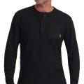 Rybářské triko Simms Highline Henley Black