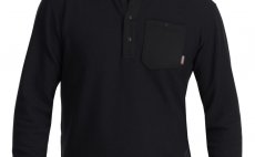 Rybsk triko Simms Highline Henley Black