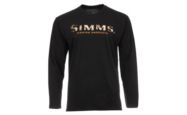 Ryb��sk� triko Simms Logo Black Ryb��sk� triko Simms Logo Black S