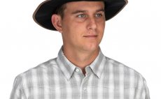 Ryb��sk� klobouk Simms Classic Guide Hat Dark Bronze