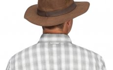 Ryb��sk� klobouk Simms Classic Guide Hat Dark Bronze