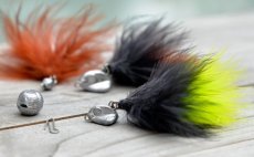 Sada nstrah Streamer Marabou "eburaka" Red Bass