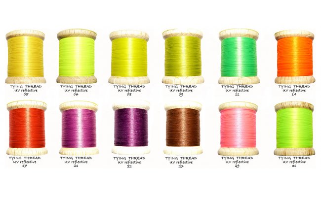 Sada v�zac�ch nit� Tommi-Fly UV Reflective Thread 12 barev Sada v�zac�ch nit� Tommi-Fly UV Reflective Thread 12 barev