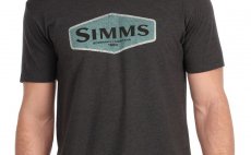 Tri�ko Simms Logo Frame Charcoal Heather