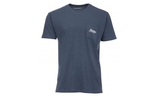 Tri�ko Simms Two Tone Pocket Navy Heather T-Shirt Simms Two Tone Pocket Navy Heather S