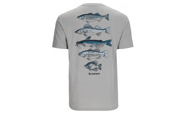 Tri�ko Simms Species T-Shirt Cinder Heather Tri�ko Simms Species T-Shirt Cinder Heather S