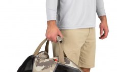 Ta�ka na brod�c� kalhoty a boty Simms Taco Bag Woodland Camo Sandbar