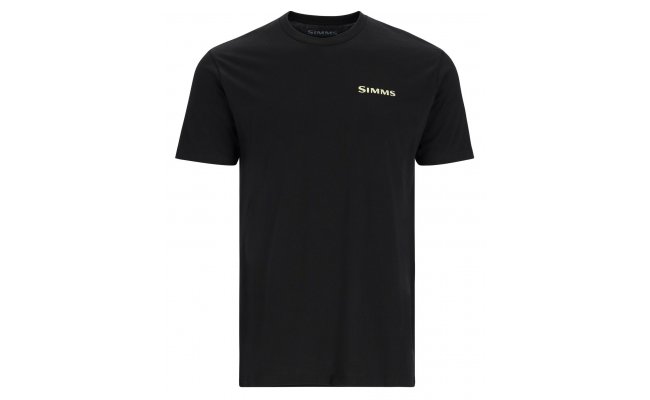 Tri�ko Simms Bass Outline Black Tri�ko Simms Bass Outline Black S