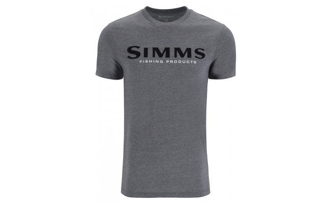 Tri�ko Simms Black Logo Athletic Heather Tri�ko Simms Black Logo Athletic Heather S