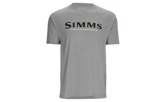 Tri�ko Simms Black Logo Cinder Heather Tri�ko Simms Black Logo Cinder Heather S