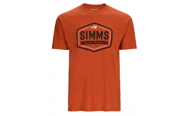 Tri�ko Simms Fly Patch T-Shirt Adobe Heather Tri�ko Simms Fly Patch T-Shirt Adobe Heather S