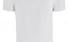 Tri�ko Simms Orange Logo Pure White