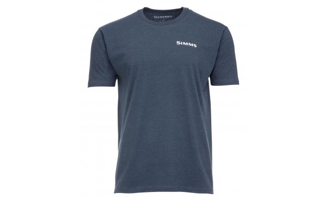 Tri�ko Simms Trout On My Mind Navy Heather Tri�ko Simms Trout On My Mind Navy Heather S