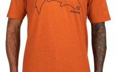 Tri�ko Simms Trout Outline Adobe Heather