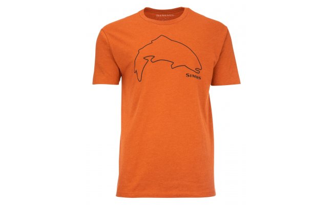 Tri�ko Simms Trout Outline Adobe Heather Tri�ko Simms Trout Outline Adobe Heather S