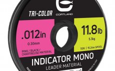 Trojbarevn indiktor Cortland Tricolor Indicator Mono Leader Material 15,24 m