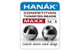 Tungstenov kuliky Hank Competition ... Tungstenov kuliky Hank Competition MAXX ern nikl (s vezem) 7,2 mm, 5 ks