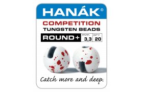 Tungstenov kuliky Hank Competition ... Tungstenov kuliky Hank Competition ROUND+ Bl s ervenmi flky 2,8 mm, 20 ks